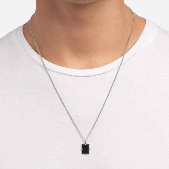 Lennox Onyx Necklace Sterling Silver - Picture 1 of 2
